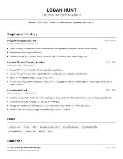 Resume example 2