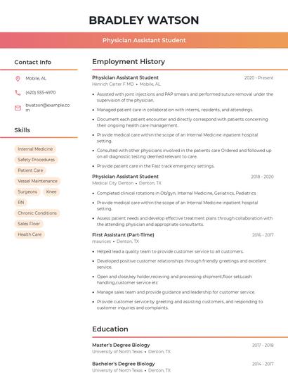 Resume example 3