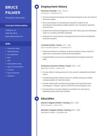 Physician Extender Resume