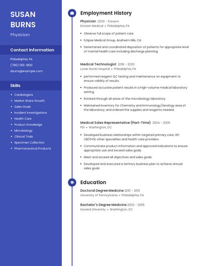 Physician Resume