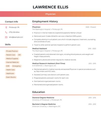 Resume example 3