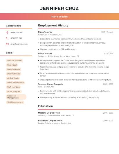 Resume example 3