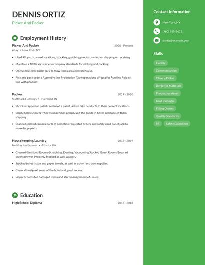 Resume example 4