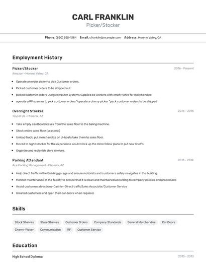 Resume example 2