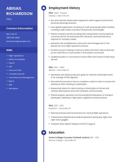 Resume example 4