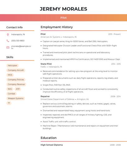 Resume example 3