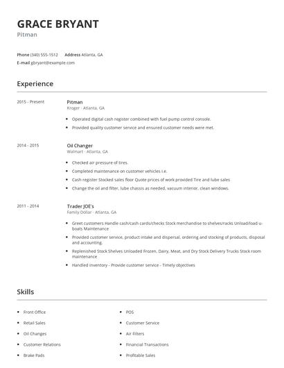 Pitman Resume
