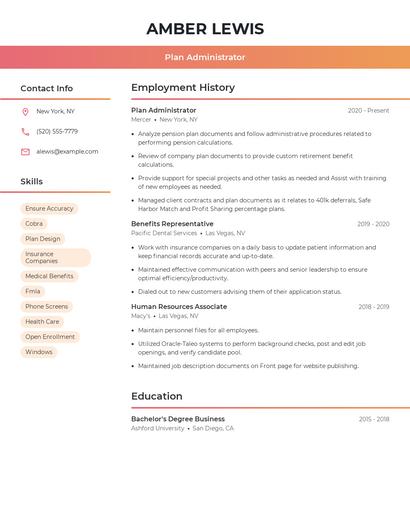 Resume example 3