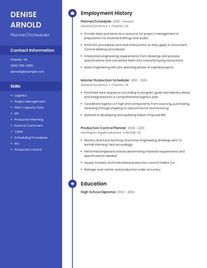 Resume example 5