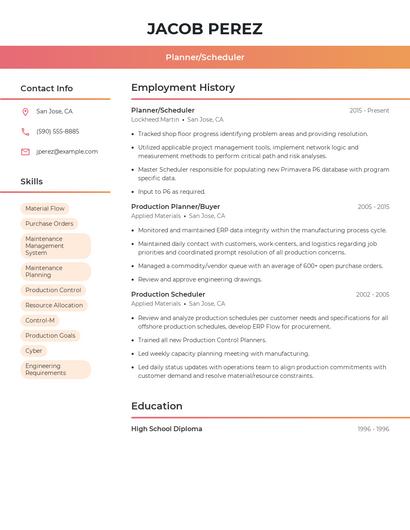 Resume example 3