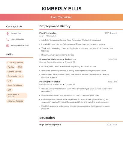Resume example 3
