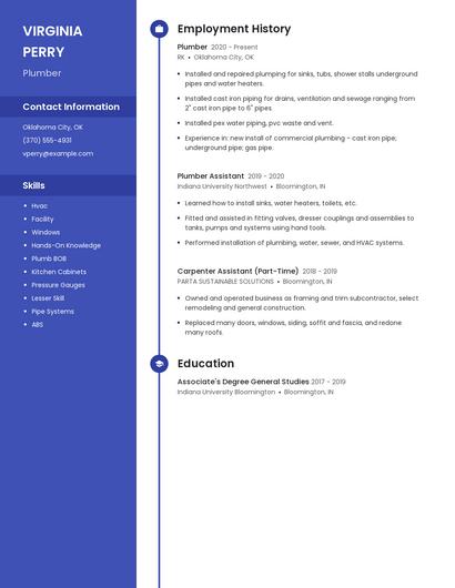 Plumber Resume