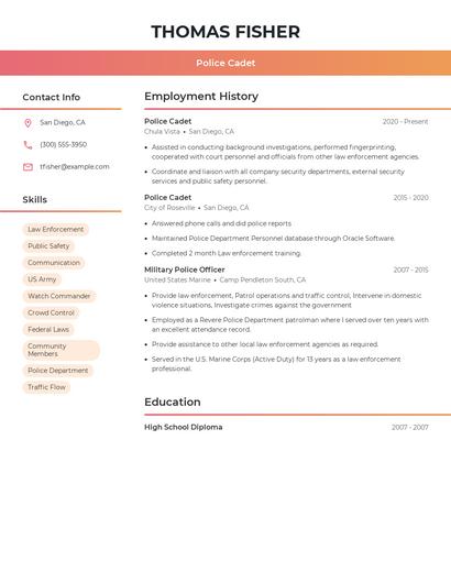 Resume example 3