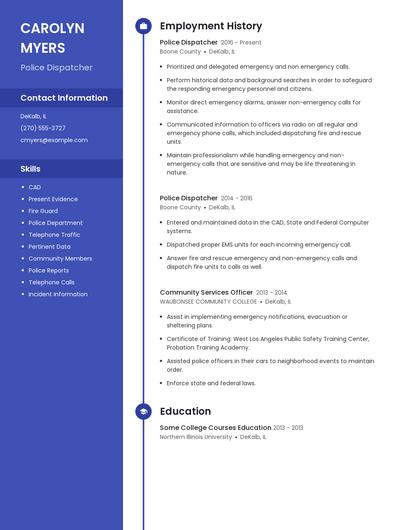 Resume example 4