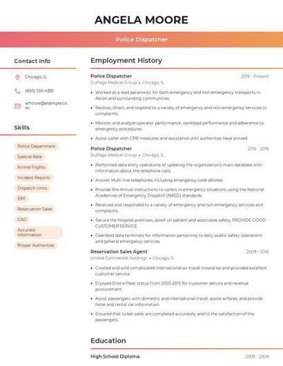 Resume example 3