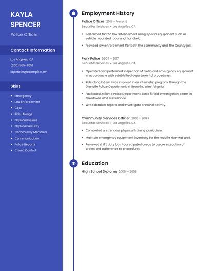 Police Officer Resume