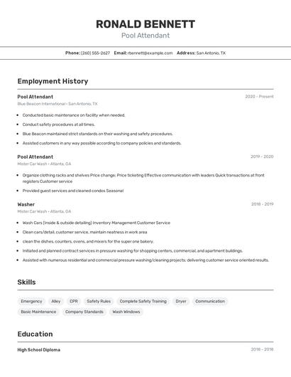 Resume example 2