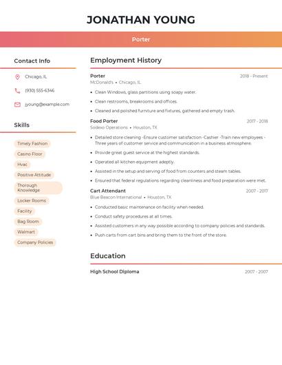 Resume example 3
