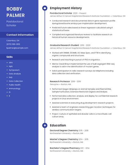 Resume example 4
