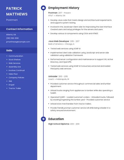 Postman Resume