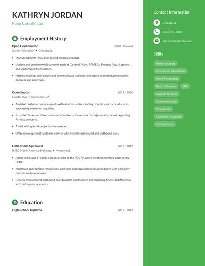 Ppap Coordinator Resume