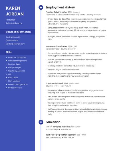 Resume example 5