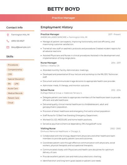 Resume example 3