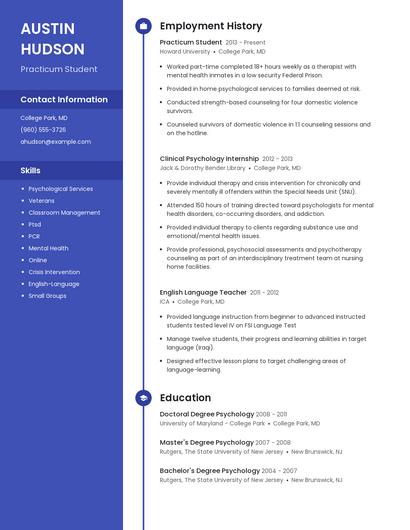 Resume example 4