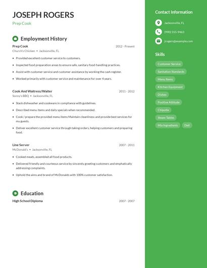 Resume example 4