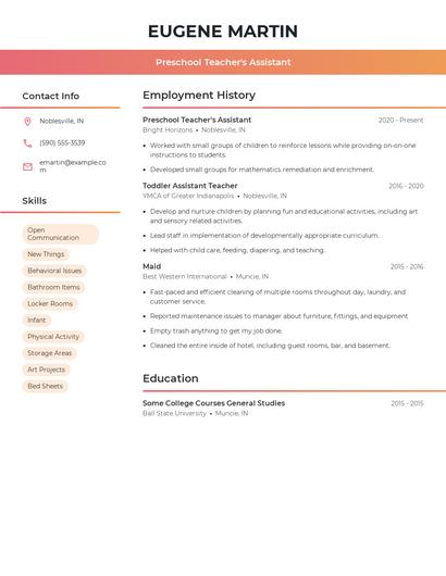 Resume example 3