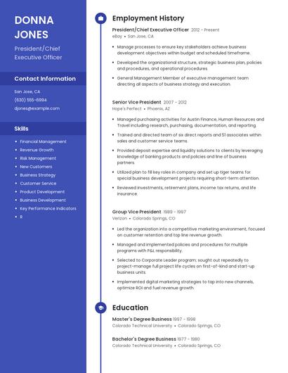 Resume example 4