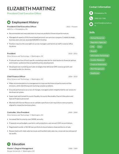 Resume example 5