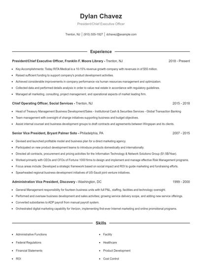 Resume example 1