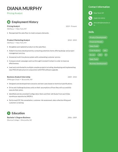 Resume example 4