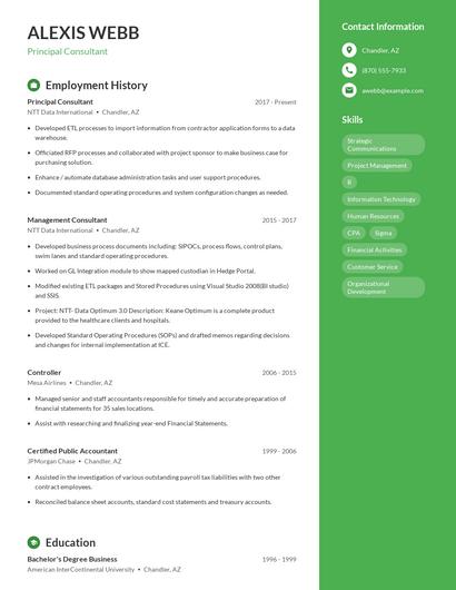 Resume example 4