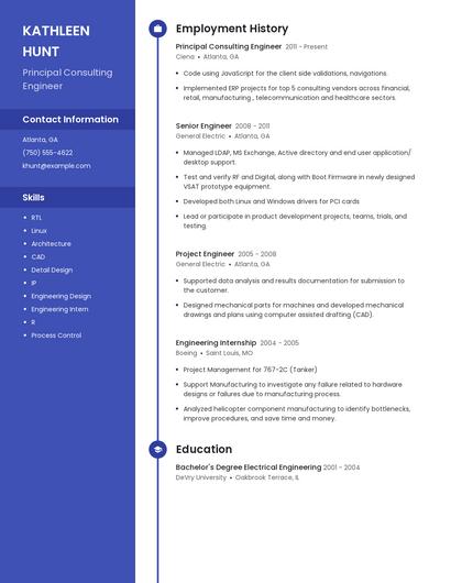 Principal Consulting Engineer Resume