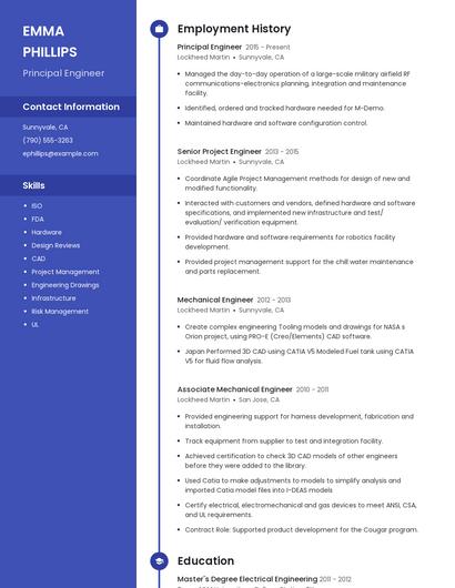 Resume example 4