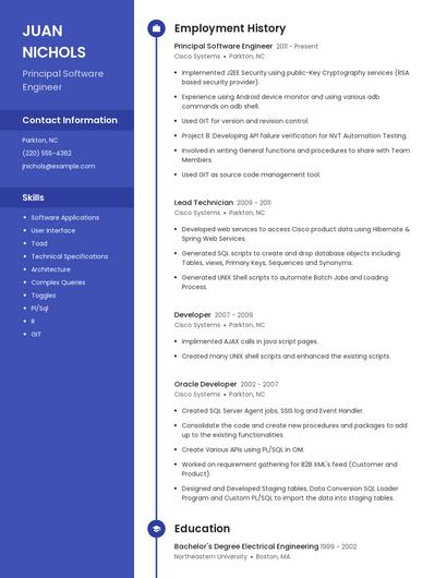 Resume example 4