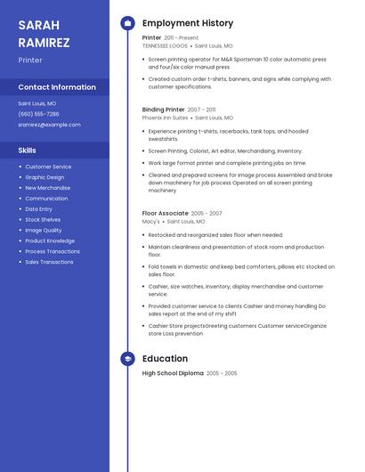 Resume example 4