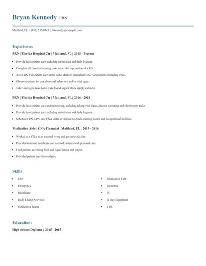 PRN Resume