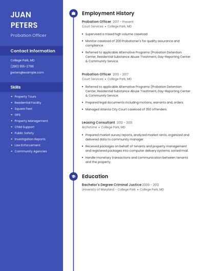 Resume example 5