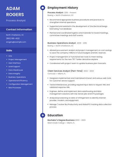 Resume example 4