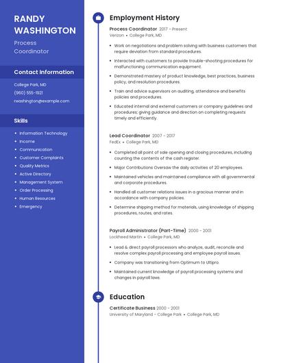 Resume example 4