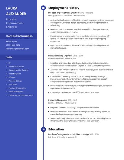 Resume example 4