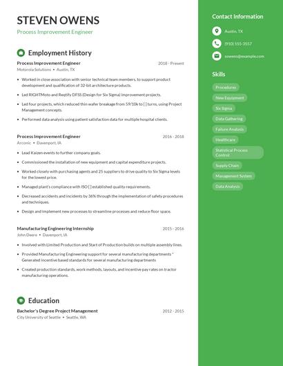Resume example 5