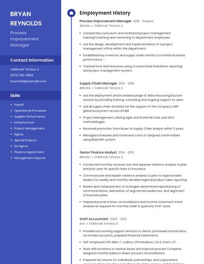 Resume example 4