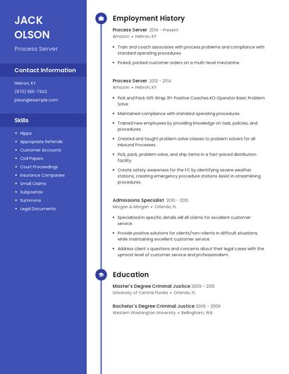 Resume example 5