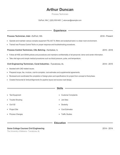 Resume example 1