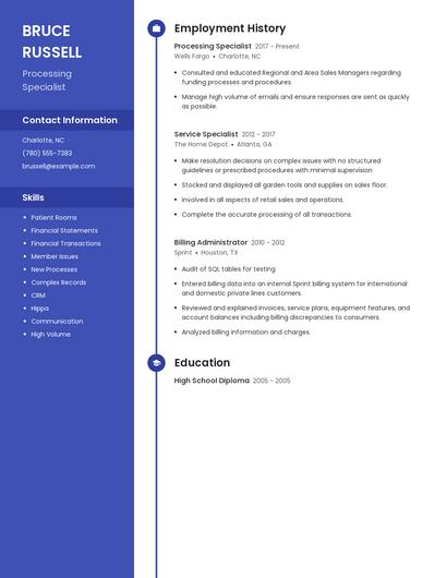 Resume example 5