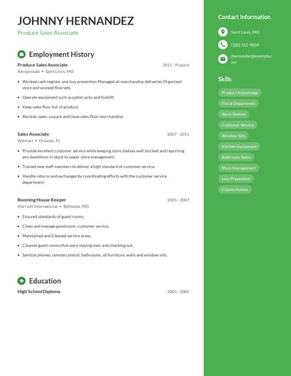 Resume example 5